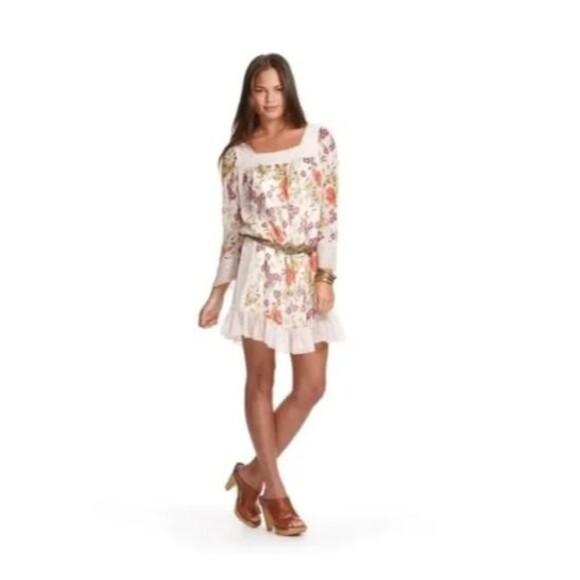 Jovovich Hawk for Target Women's Mini Dress Chiffon Floral Sz Small - Picture 1 of 8